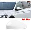 Car Door Wing Mirror Cover Cap Replacement Cover Protectors For VW Tiguan MK2 2017 2018 2019 2020 White (Left (Driver) Side)