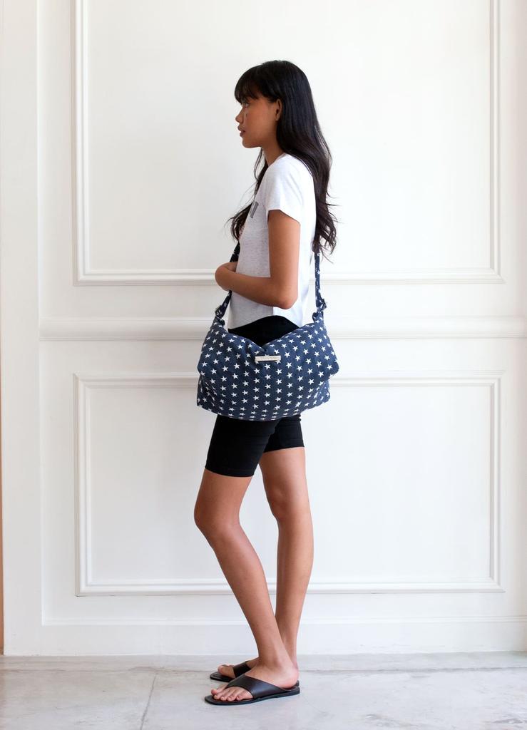Yahnsisi [Refurbished] Pillow Boat Bag (M) - Star Navy