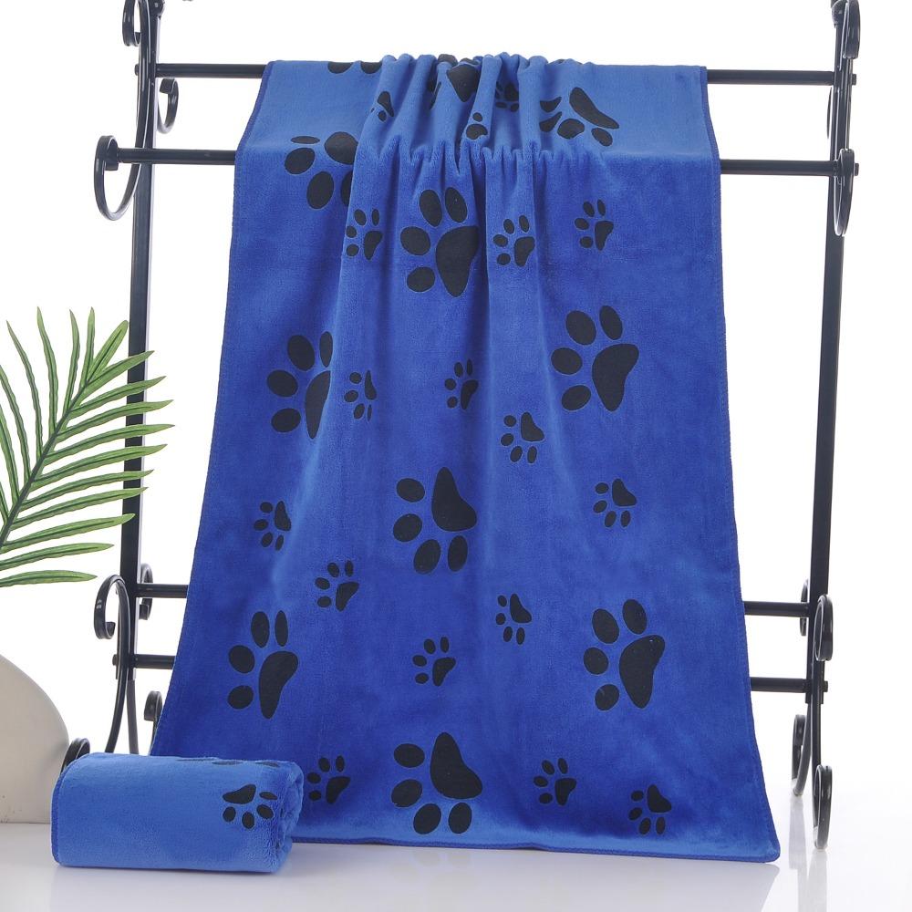 New Polyester Fiber Microfiber Dog Towel Quick-Drying Absorbent Absorbent Pet Towel Pet Bath Towel Pet Bath Supplies синий