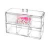 Acryl Rechteckige Schreibtisch-Aufbewahrungsbox Mit Deckel Für Schmuck Und Make-up-Organizer
