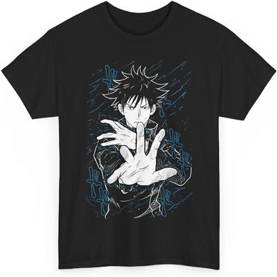 Camiseta Jujutsu Megumi Anime Unisex Kaisen Fushiguro Anime Algodón Japonés JJK Camiseta
