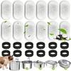 12/15PCS Activated Carbon Sponge Filters Replacement for Stainless Steel Cat Water Fountain Pet Dispenser