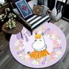 Moomin2,Round Area Rug,Carpet Rug for Living Room Bedroom Sofa Playroom Decor,Non-slip Floor Mat