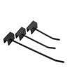 Black Display Rack Straight Hooks (10-Buckle, 100 Pcs)