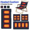 5V USB Heating Pad 3 Temperature Levels Electric Mat Portable for Camping Outdoor Cold Weather Use Heated Cushion