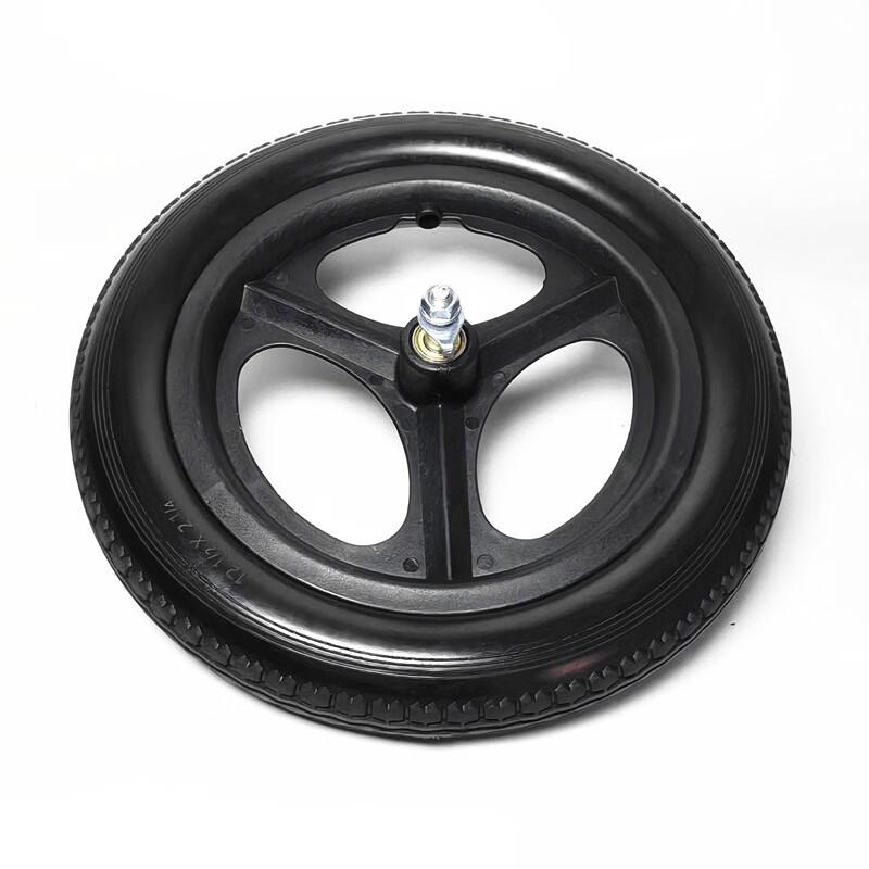 Lishi 12 1/2x2 1/4 Solid Tire Bicycle Wheel Assembly