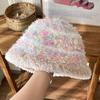 Women S Striped Knitted Bucket Hat Winter Warm Plush Ear Protection Hat