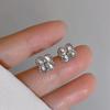 Women's Luxury Textured Metal Hoop Earrings - Versatile Niche Design