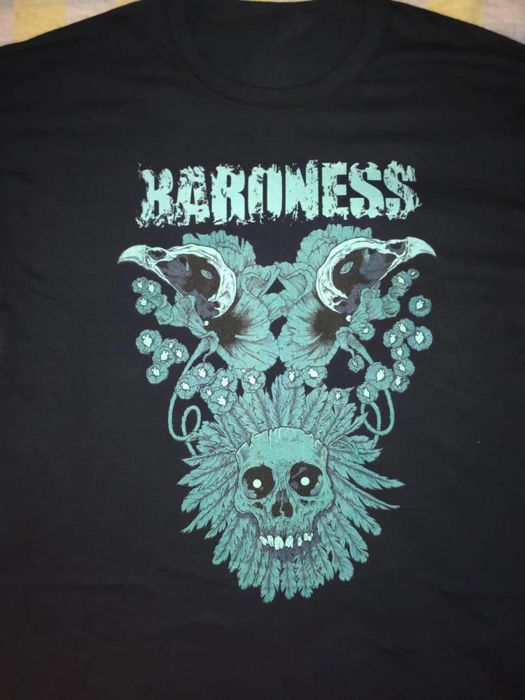 Baroness Band Music On Stage Black T-Shirt Cotton All Size Unisex T-Shirt XL