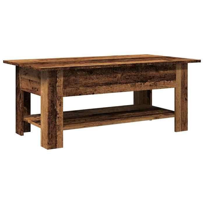 VidaXL Coffee Table Old Wood 102x55x42 Cm Engineered Wood, Side Table, Living Room Table, Side Table, End of 856796