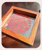 Xianci Double-Sided Transparent Frame: A4 Paper-Cut Calligraphy Fu Character Display Stand