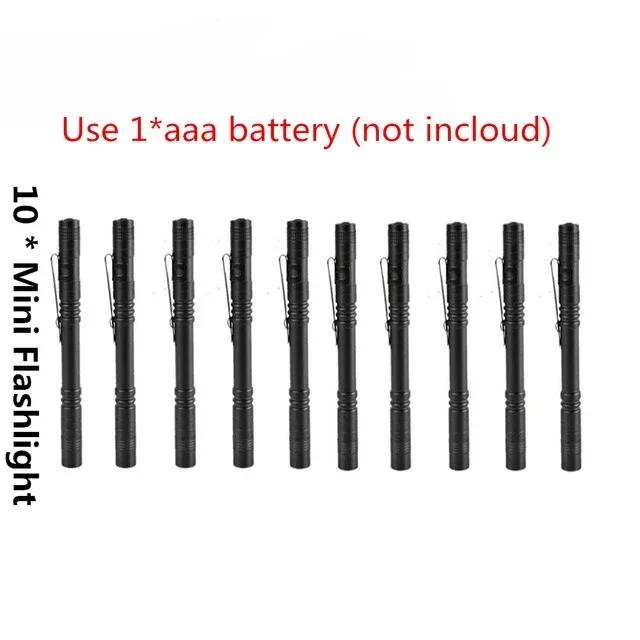 Portable Pen Light Mini LED Flashlight Small Torch Pocket Emergency Lights Pen Flashlights Handlight Use AAA Batteries
