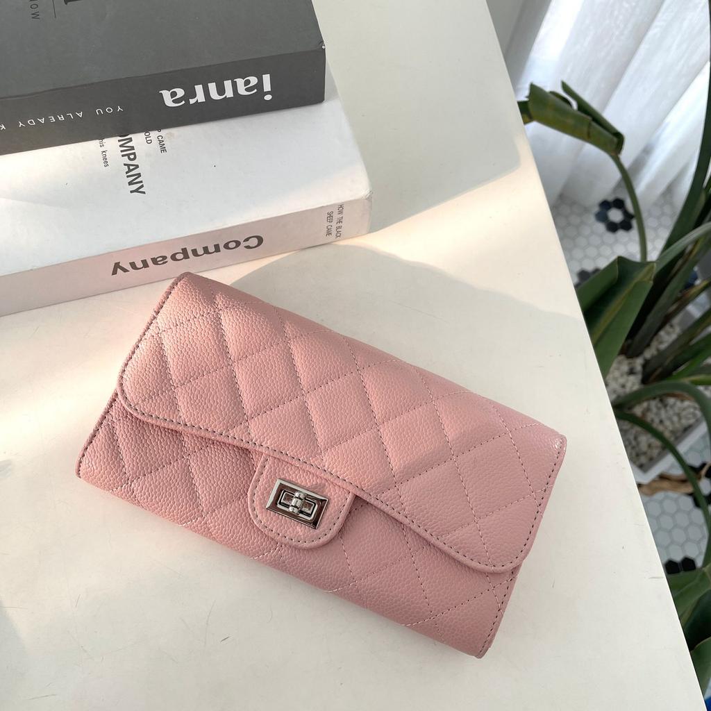 Xiaoxiangfeng Versatile Mini Square Bag Caviar Premium Black Mobile Phone Bag One Shoulder Crossbody Rhombus Chain Bag