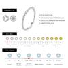 MODIAN Moissanite Rings 925 Silver Minimalist Lab Diamond Thin Ring Stackable Daily Wear Ring For Women Fine Jewelry