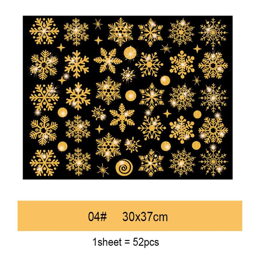29/22Pcs Snowflake Electrostatic Wall Stickers Window Kids Room Christmas Decor Decals for Home Decor 2026 New Year Wallpaper
