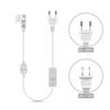 220V 110V LED Strip Power Plug Flexible Supply Plug With Switch  for LED Strip Light