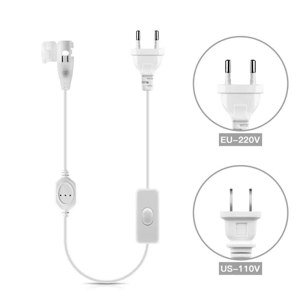 220V 110V LED Strip Power Plug Flexible Supply Plug With Switch for LED Strip Light