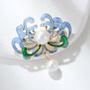 Barockperlenbrosche Premium-Sinn Blumen Chrysantheme Anzug Perfektes Geschenk für Paare Mantel Cheongsam Korsagen-Anstecknadel Schmuck