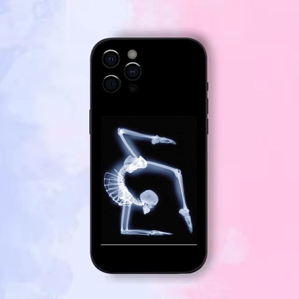 Liebe Turnen Sport Handyhülle Für Apple iPhone 15,14,13,12,11,Pro,X,XS,Max,XR,Plus,Mini Weiche Schwarze Hülle