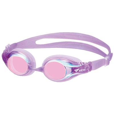 VIEW V722JMR Fabriqué dans Lunettes de Natation pour Élèves d'École Primaire avec Fonction (Voir) LVP, Japon, (6-12 ans), Antibactérien, Miroir, Anti-buée