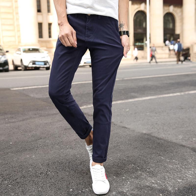Men's Korean Style Casual Elastic Pants for Comfort and Trendy Teens