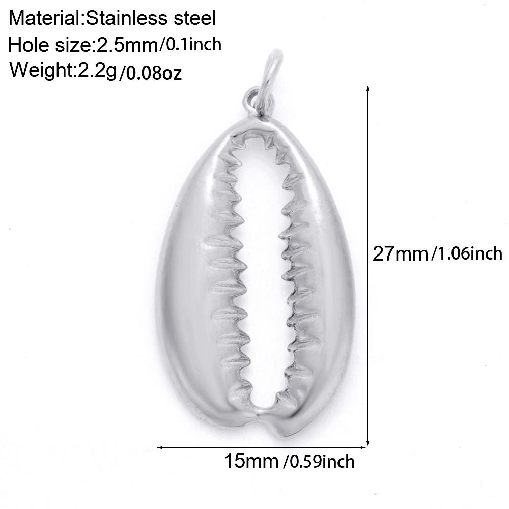 stainless steel Zircon Pendants women Necklace for choker Women DIY Pendant shell Starfish Conch charms necklace women Zircon