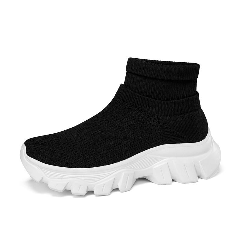 Ultralight Running Shoes 45 Size Mens Sock Trainers Fashion Breathable Sock Sneakers Woman High Top Sport Sneaker Platform Shoes