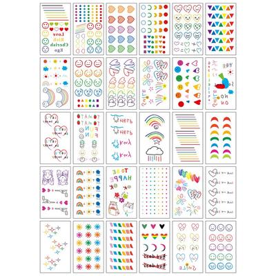 Dalmoa Tattoo Sticker 30 Types H, 1 Set
