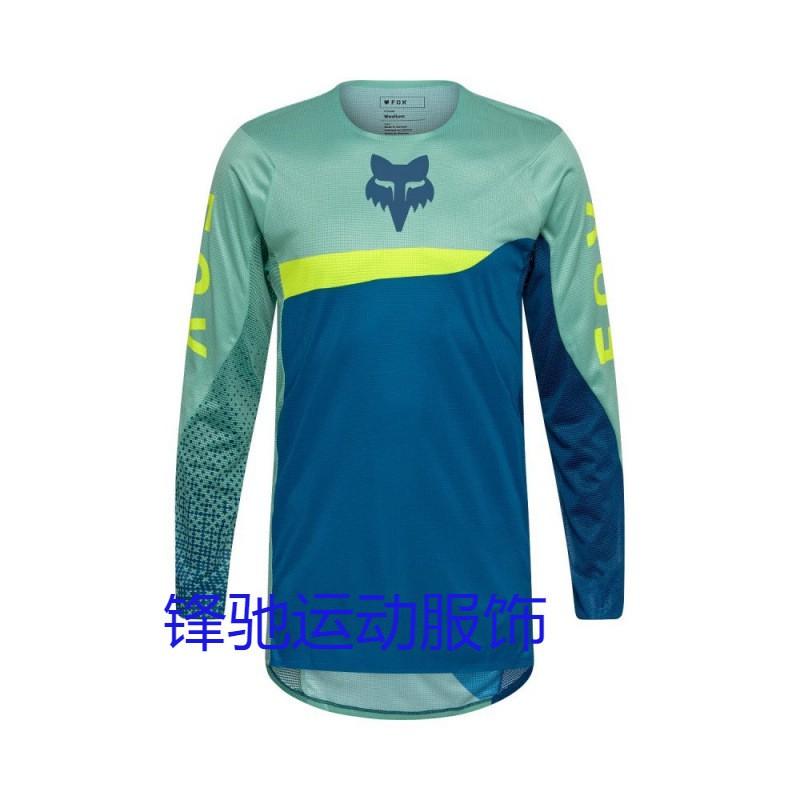 Herren Damen Mountainbike Radtrikot Langarm Schnelltrocknend Offroad Motocross Rennhemd