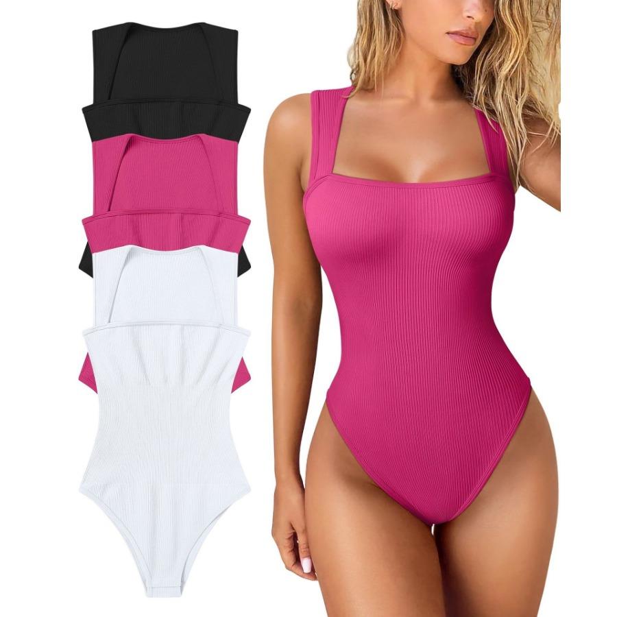 New women's sexy sleeveless onesie slimming high elastic belly lift hip slim jumpsuit