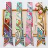 90*5Cm Korean  Fashion Luxurious Ladies Leisure Decoration Twill Long Strip Streamer Silk Scarf Tie Bind Bag Ribbon