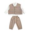 Frühlings-Outfit-Set für Jungen: Stilvolles Baby-Anzugwesten + Hosen-Set