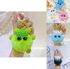 Soft And Fluffy Rabbit Fur Keychain Charming Cartoon Plush Hang Decoration For Gifts