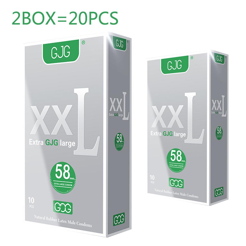 58MM kondom Velikost XXL Velká velikost Kondomy z přírodního kaučuku Velký penis Kondomy velké velikosti Bezpečné sexuální hračky s rukávem na penis pro dospělé