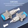Visual Fault Locator Fiber Adapter Fiber Optic Connector FC Male to SC Female Optical Fiber Adapter Stable Performance Low Loss