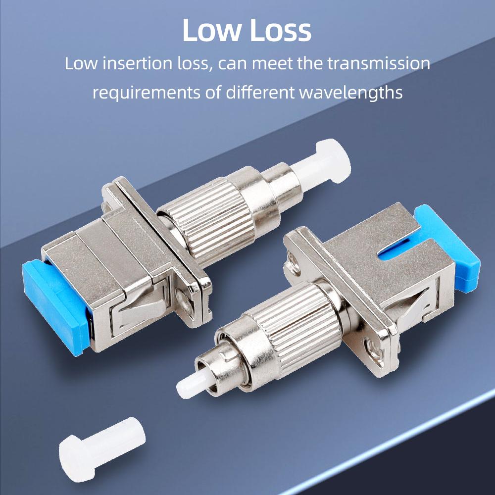Visual Fault Locator Fiber Adapter Fiber Optic Connector FC Male to SC Female Optical Fiber Adapter Stable Performance Low Loss