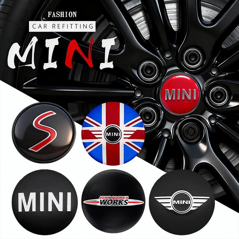 4Pcs 54MM 56MM Car Wheel Hub Center Cap Badge Accessories For BMW MINI Cooper S Works JCW R55 R56 R50 R53 R60 R61 F54 F55 F56..
