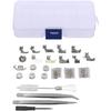 Presser Foot Sewing Machine Feet Kit, Professional Domestic Set Stainless Material Steel Suitable for Most Sewing Machines Multiple In One Set