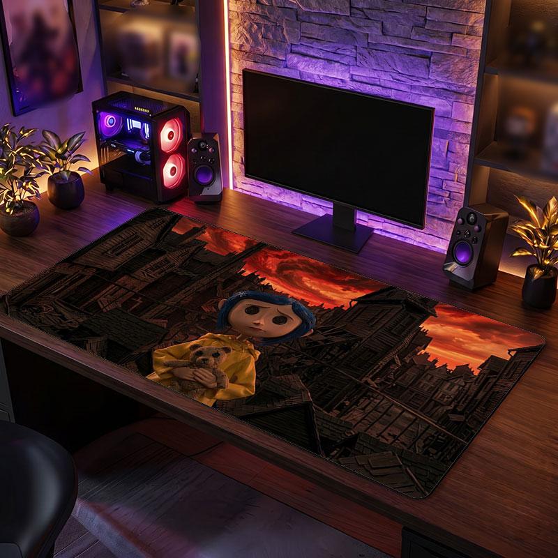 Big Mouse PadCoraline Other Mother Extended Soft Desk Mat Gaming Office Computer Table Decor Mat