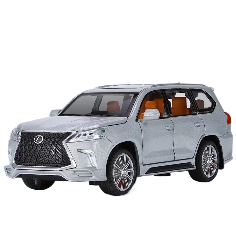 1/32 Lexus LX570 SUV Alloy Car Model Diecasts Metal Off-road Vehicles Car Model Sound and Light Simulation Kids Toys Gift