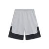 Li-Ning Sports Fashion Series Letter Print Mid-Waist Drawstring Straight Shorts Men Bottoms Floral-Grey AKST599-1