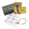 Russian Tarot Card Set: Gold Foil PVC, Waterproof with Instruction Manual