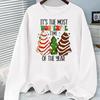 (Asian Size) Tree Sweet Christmas Holiday Graphic Tee Women Autumn Winter Casual Fashion Top Clothing Print T Shirt Long Sleeve T-shirts