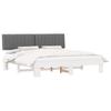 Bed Frame with Upholstered Headboard Light Grey 200 X 200 Cm