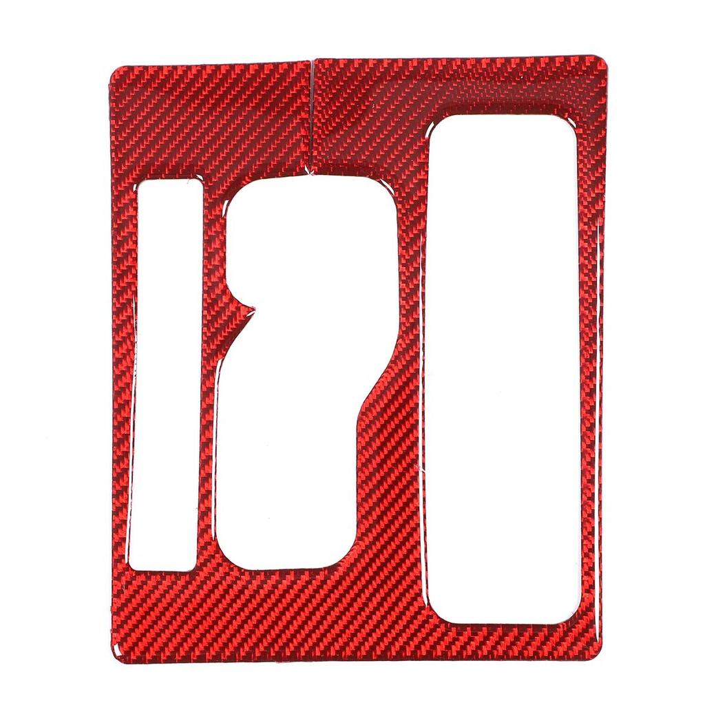 Red Carbon Fiber Console Gear Shift Panel Cover Trim For Toyota Tacoma 2005-15