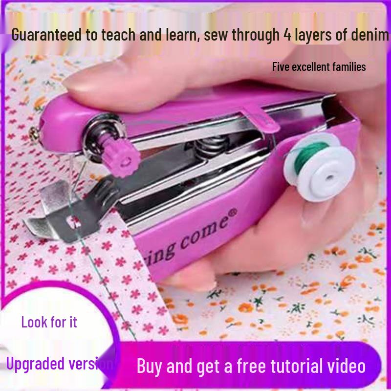 Portable Automatic Serger: Compact, Efficient Shoe Repair & Sealing Machine with Dual-Line Stitch for Home Use