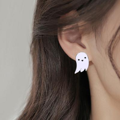 1 Pair Halloween Earrings Bat Ghost Hand Spider Pumpkin Ghost Black Cat Shape Drop Earrings Jewelry Accessories