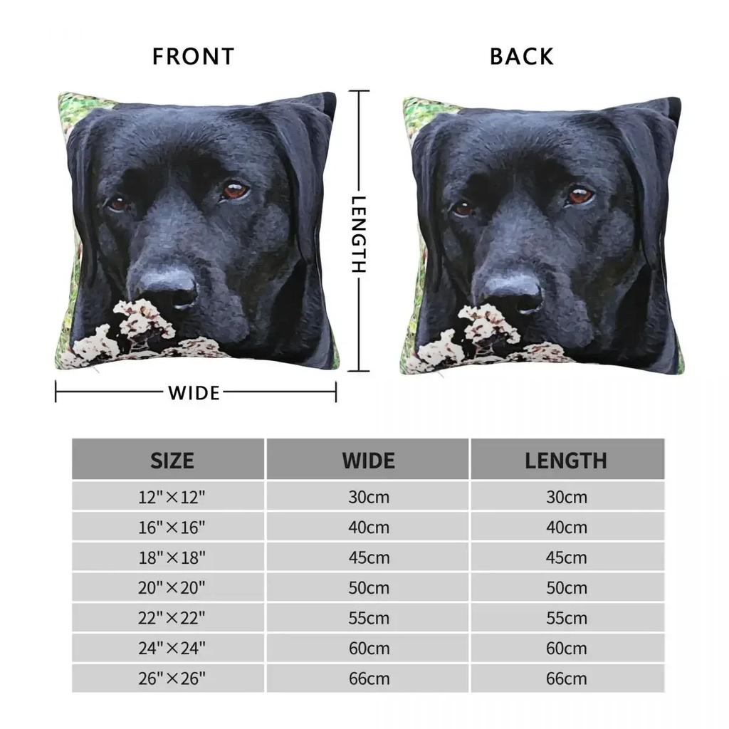 Take Time - Black Labrador Throw Pillow Luxury Sofa Pillows Cushions Rectangular Cushion Cover