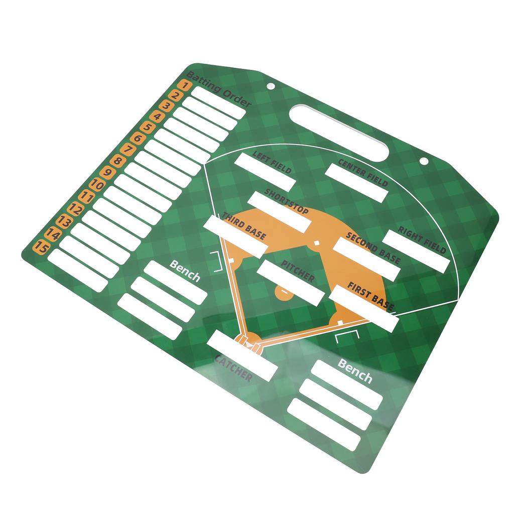 Baseball Coaching Board Professional Double Sided Reusable Dry Erase Baseball Lineup Board Magnetic