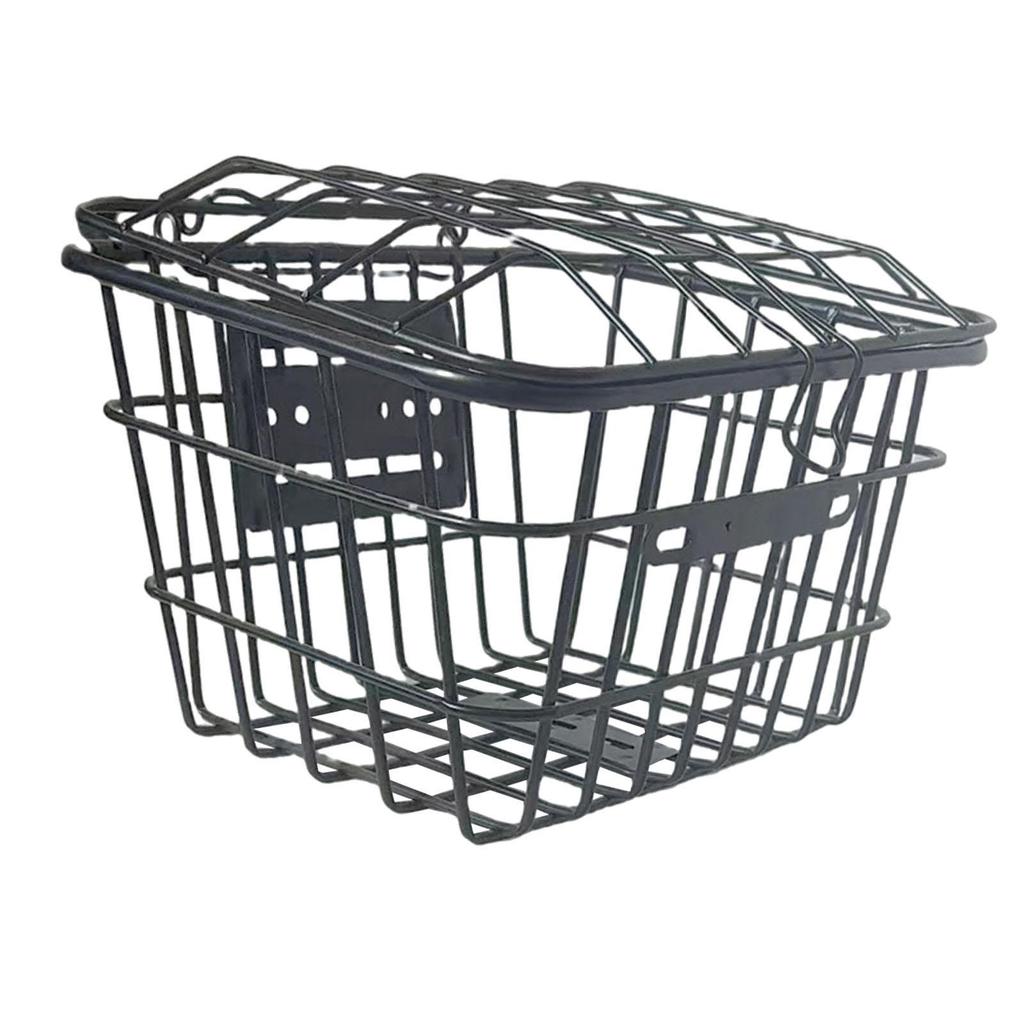 Bicycle Bike Metal Wire Rear Storage Basket Anti Rust Coating Easily Install Generic Accessories Cargo Basket for Folding Bike